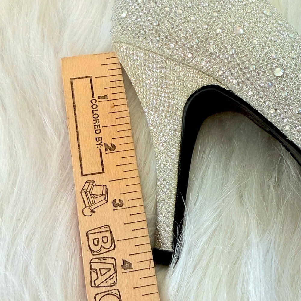 Dazzling Silver Rhinestone Heels - Picture 6 of 8